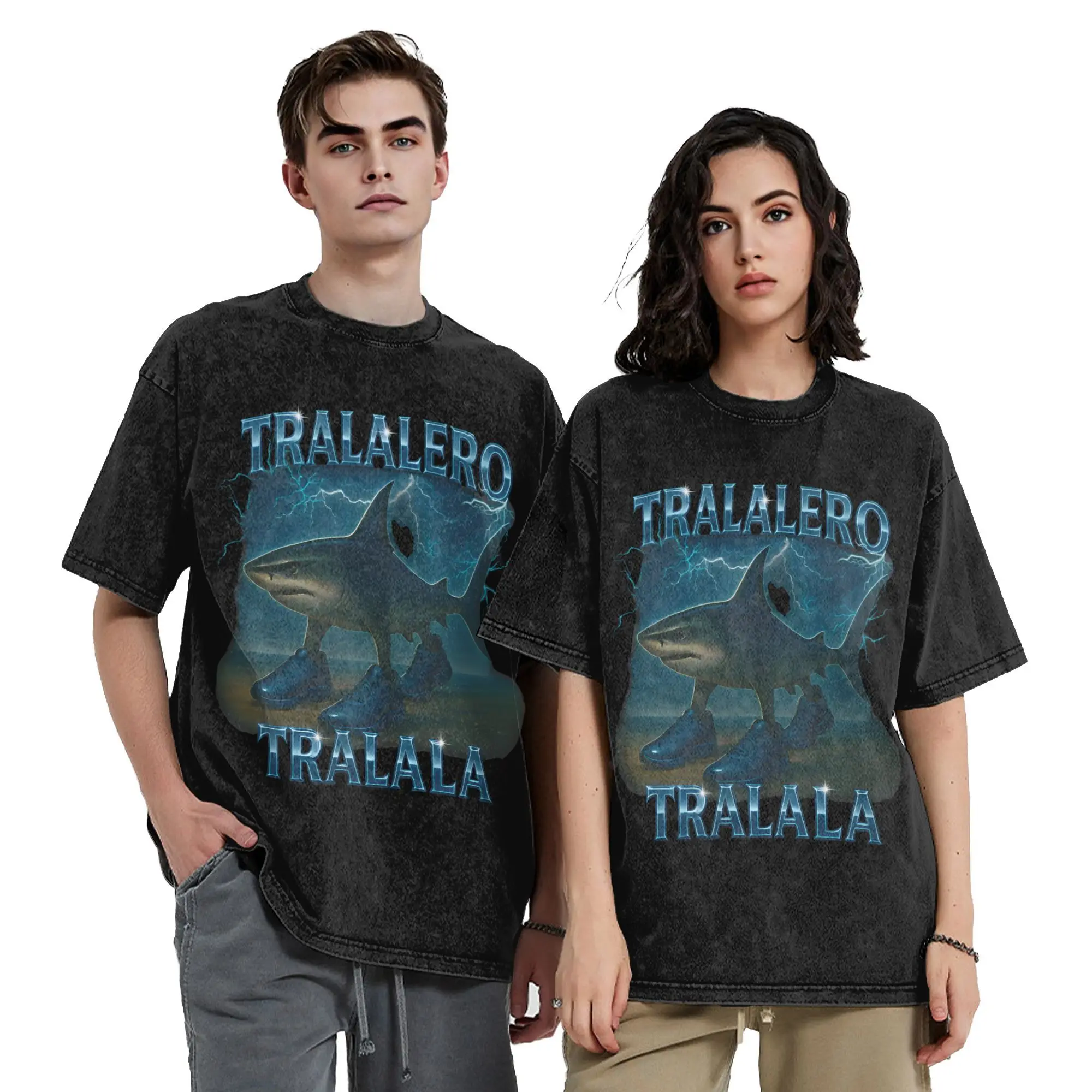 Винтажная потертая футболка Tralalero Tralala для мужчин и женщин, Brainrot Meme, забавная акула, забавные футболки из чистого хлопка, одежда с круглым вырезом
Винтажная потертая футболка Tralalero Tralala для мужчин и женщин, Brainrot Meme, забавная акула, забавные футболки из чистого хлопка, одежда с круглым вырезом