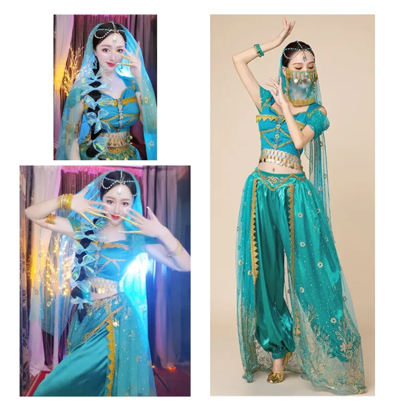 Jasmine Princes Woman Belly Dance Dress Cosplay Dresses Han Tang Chinese Style Cos Costume Girls Female Belly Dance Outfits
Jasmine Princes Woman Belly Dance Dress Cosplay Dresses Han Tang Chinese Style Cos Costume Girls Female Belly Dance Outfits