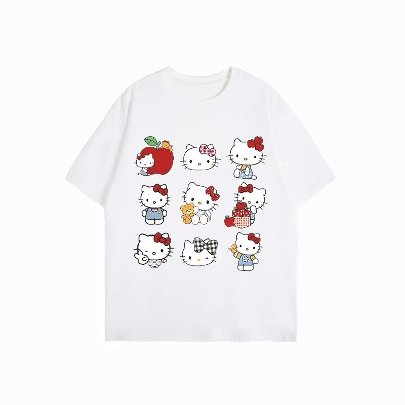 MINISO Hello Kitty Cartoon Jiugongge Pattern Print 2025 Summer Women Peripheral Top Fashion Loose Casual Short-sleeved T-shirt
MINISO Hello Kitty Cartoon Jiugongge Pattern Print 2025 Summer Women Peripheral Top Fashion Loose Casual Short-sleeved T-shirt