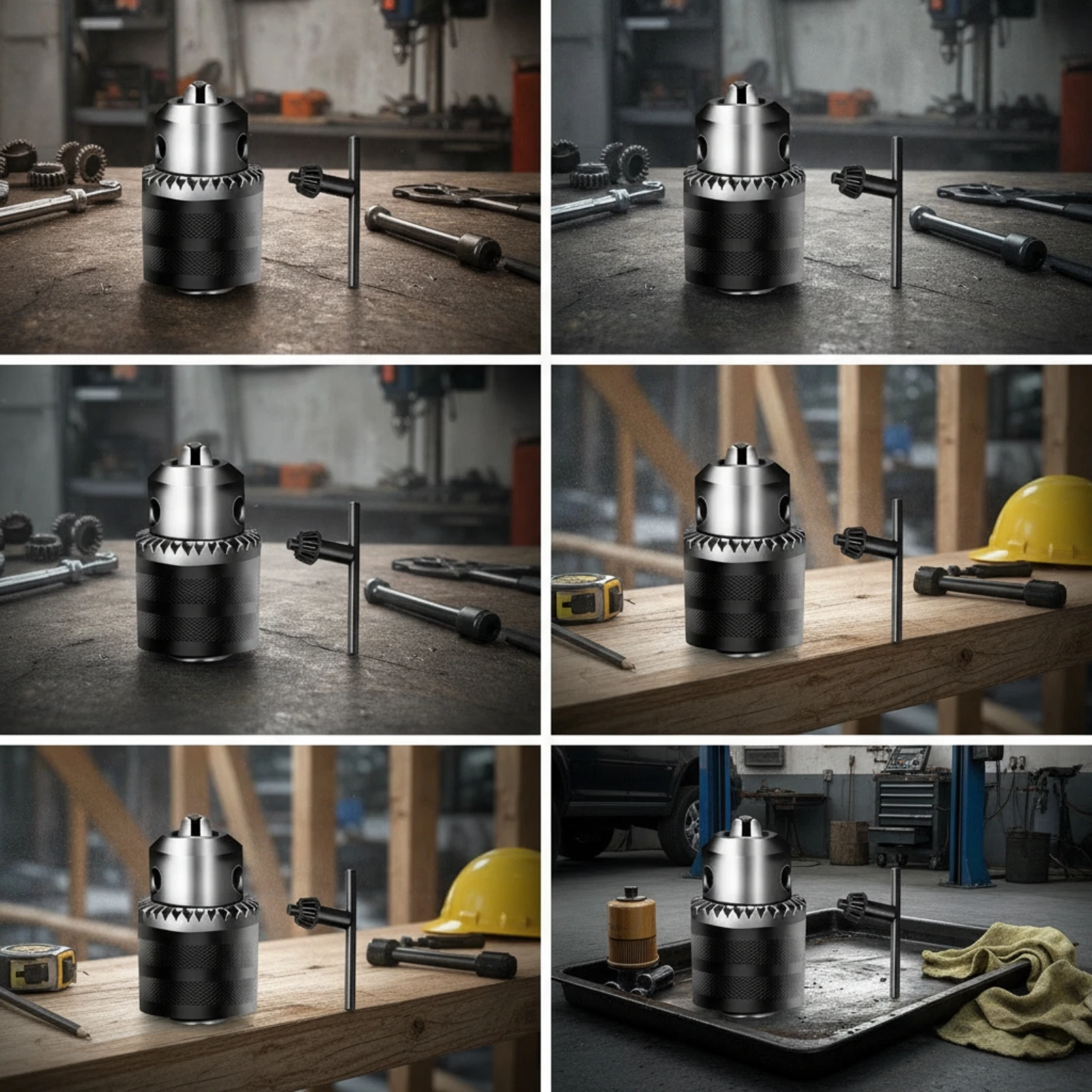 Keyed Drill Chuck Carbon Steel Drill Chuck with Key Tool Accessory Precision Machined Quick Install for DIYers, Drilling
Keyed Drill Chuck Carbon Steel Drill Chuck with Key Tool Accessory Precision Machined Quick Install for DIYers, Drilling