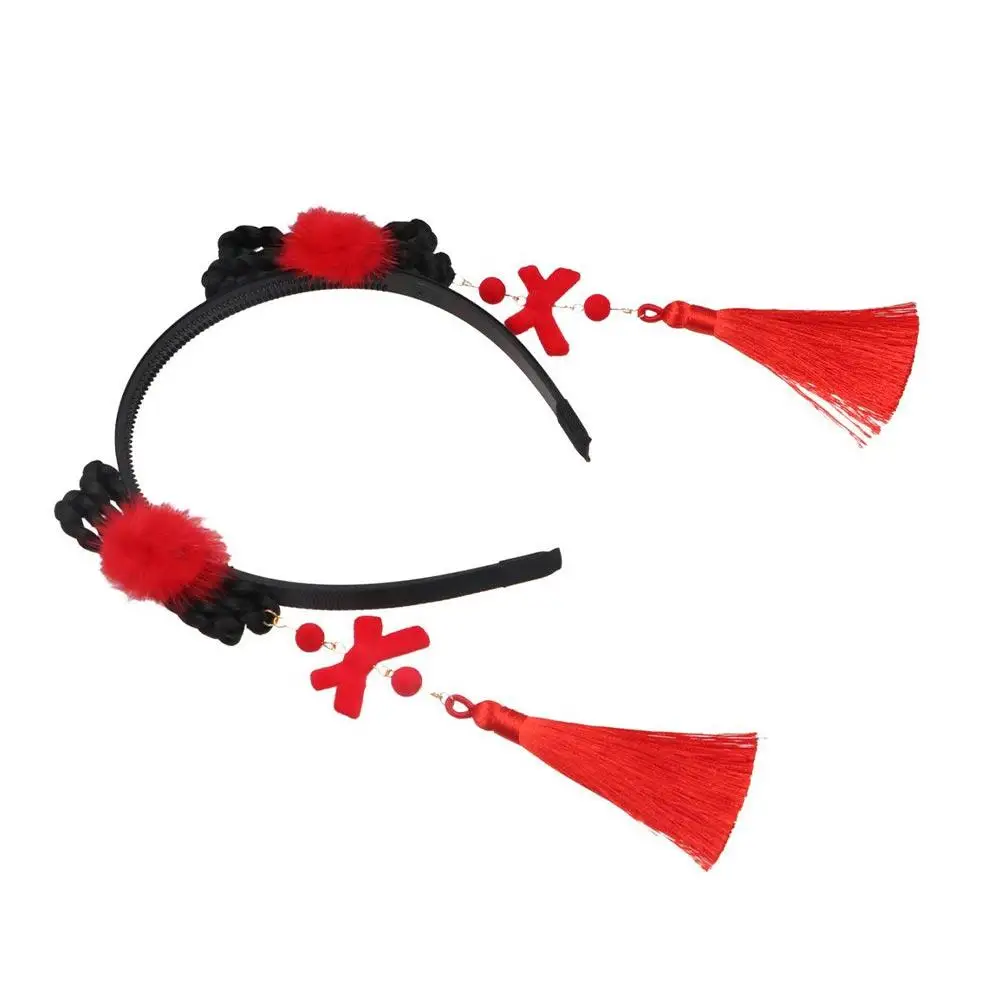 Sweet Baby Flower Pigtail Wig Pearl Bow Tassel Chinese Style Hair Band Hanfu Hair Hoop New Year Headress Children's Headband
Sweet Baby Flower Pigtail Wig Pearl Bow Tassel Chinese Style Hair Band Hanfu Hair Hoop New Year Headress Children's Headband