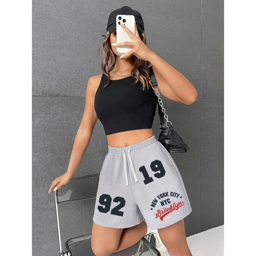 Women's Y2K Retro New York 1992 Graphic Athletic Shorts - Geometric Print Summer Workout Shorts with Pockets Casual Gym
Women's Y2K Retro New York 1992 Graphic Athletic Shorts - Geometric Print Summer Workout Shorts with Pockets Casual Gym