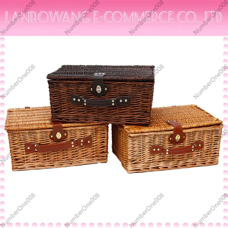 Wicker Picnic Basket Storage with Cutlery for Outdoor Home
Wicker Picnic Basket Storage with Cutlery for Outdoor Home