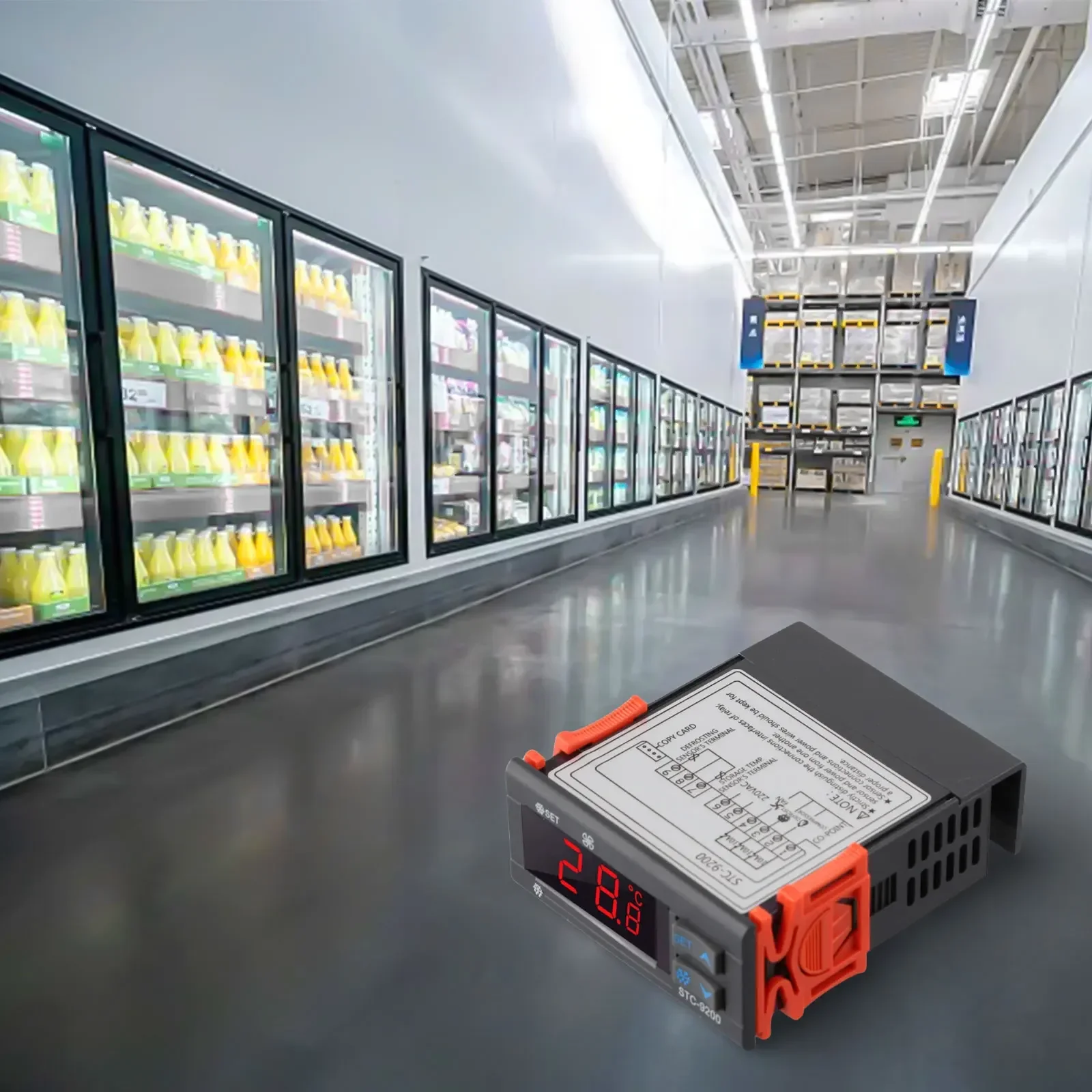 Электронный термостат STC-9200 -50 ℃ ~90 ℃ Разморозка холодильного оборудования 220±10% В переменного тока 75×34,5×85 мм для установки контроллера времени морозильной камеры
Электронный термостат STC-9200 -50 ℃ ~90 ℃ Разморозка холодильного оборудования 220±10% В переменного тока 75×34,5×85 мм для установки контроллера времени морозильной камеры