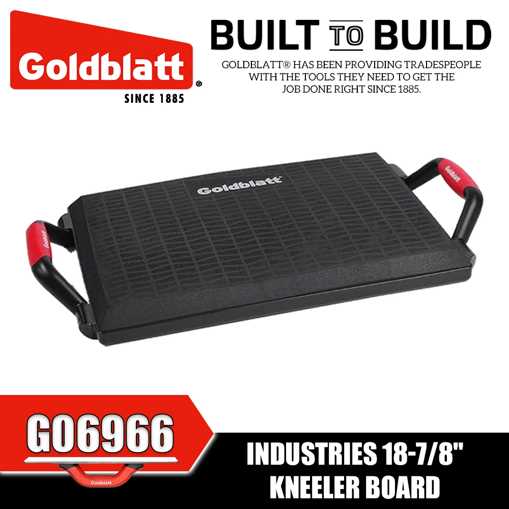 GOLDBLATT G06966 INDUSTRIES 18-7/8" Kneeler Board Construction Knee Board Floor Laying Knee Support
GOLDBLATT G06966 INDUSTRIES 18-7/8" Kneeler Board Construction Knee Board Floor Laying Knee Support