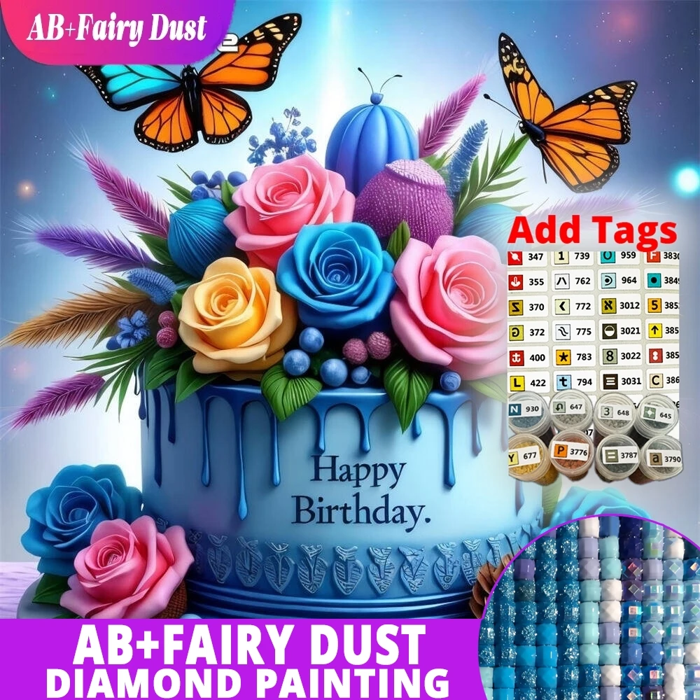 AB Fairy Dust Diamond Painting Cake Dessert Acrylic Craft Supplies Landscape Mosaic Flower DIY Kit Birthday Gifts
AB Fairy Dust Diamond Painting Cake Dessert Acrylic Craft Supplies Landscape Mosaic Flower DIY Kit Birthday Gifts