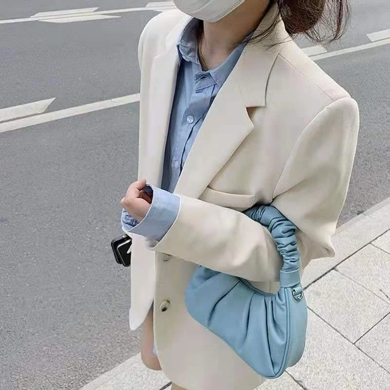 Women's Student Blazer 2025 Spring Autumn Korean Loose Fit Slimming Mid Length Solid Basic Work Casual Outfit Long Sleeve
Women's Student Blazer 2025 Spring Autumn Korean Loose Fit Slimming Mid Length Solid Basic Work Casual Outfit Long Sleeve