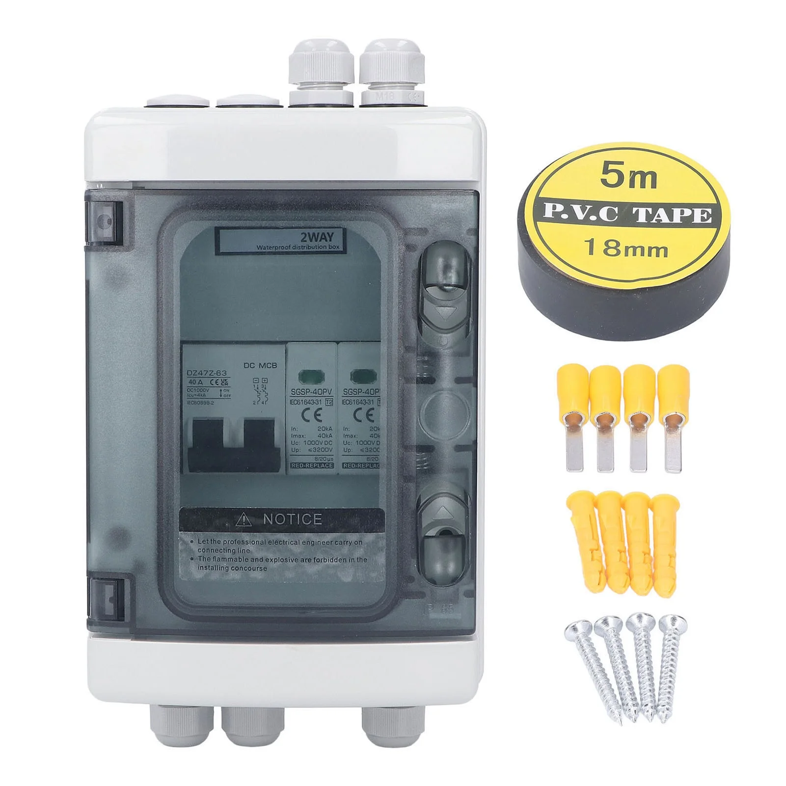 PV Combiner Box IP65 Waterproof Lightning Protection Photovoltaic Solar Disconnect Switch with 40A Circuit Breaker 1000V
PV Combiner Box IP65 Waterproof Lightning Protection Photovoltaic Solar Disconnect Switch with 40A Circuit Breaker 1000V