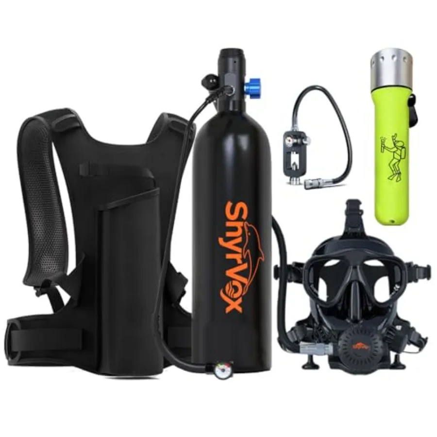 Scuba Tank Lung Tank Diving Tank, 1.9L 3000PSI Travel Diving Gear, Aluminum Alloy, Black, Lightweight Portable for Underwater E
Scuba Tank Lung Tank Diving Tank, 1.9L 3000PSI Travel Diving Gear, Aluminum Alloy, Black, Lightweight Portable for Underwater E