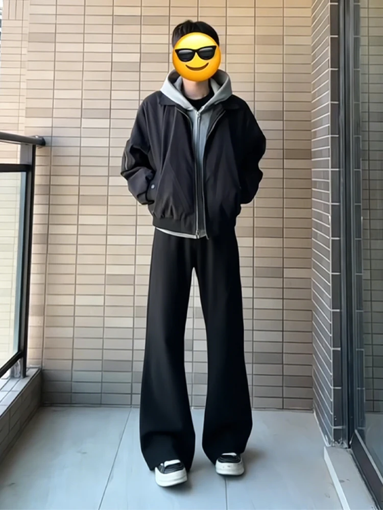 American Sle Straight Leg Men's Trousers Bla Casual Long Pants Cleanfit Suit Teenage Faion Urban mid Waist Other Material
American Sle Straight Leg Men's Trousers Bla Casual Long Pants Cleanfit Suit Teenage Faion Urban mid Waist Other Material