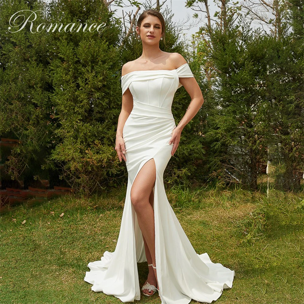 Classic Pleat Off The Shoulder Mermaid Wedding Dress Women 2026 High Side Split Bridal Gown Buttons Vestidos De Novia Customized
Classic Pleat Off The Shoulder Mermaid Wedding Dress Women 2026 High Side Split Bridal Gown Buttons Vestidos De Novia Customized