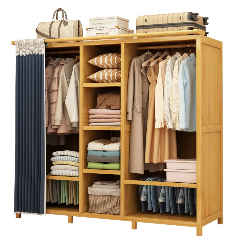 Simple wardrobe rental bedroom dustproof closet home economical multi-layer clothing storage rack
Simple wardrobe rental bedroom dustproof closet home economical multi-layer clothing storage rack