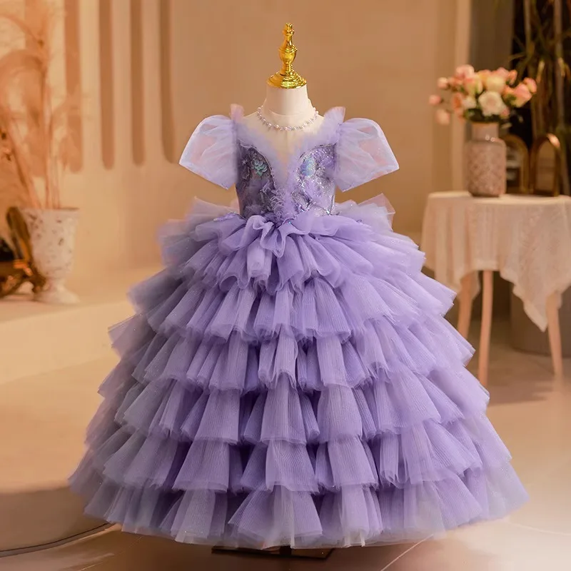 Girls' Dress Light Luxury Niche High-end 2024 New Children's Host Princess Dress Birthday Piano Performance Dress Autumn Winter
Girls' Dress Light Luxury Niche High-end 2024 New Children's Host Princess Dress Birthday Piano Performance Dress Autumn Winter