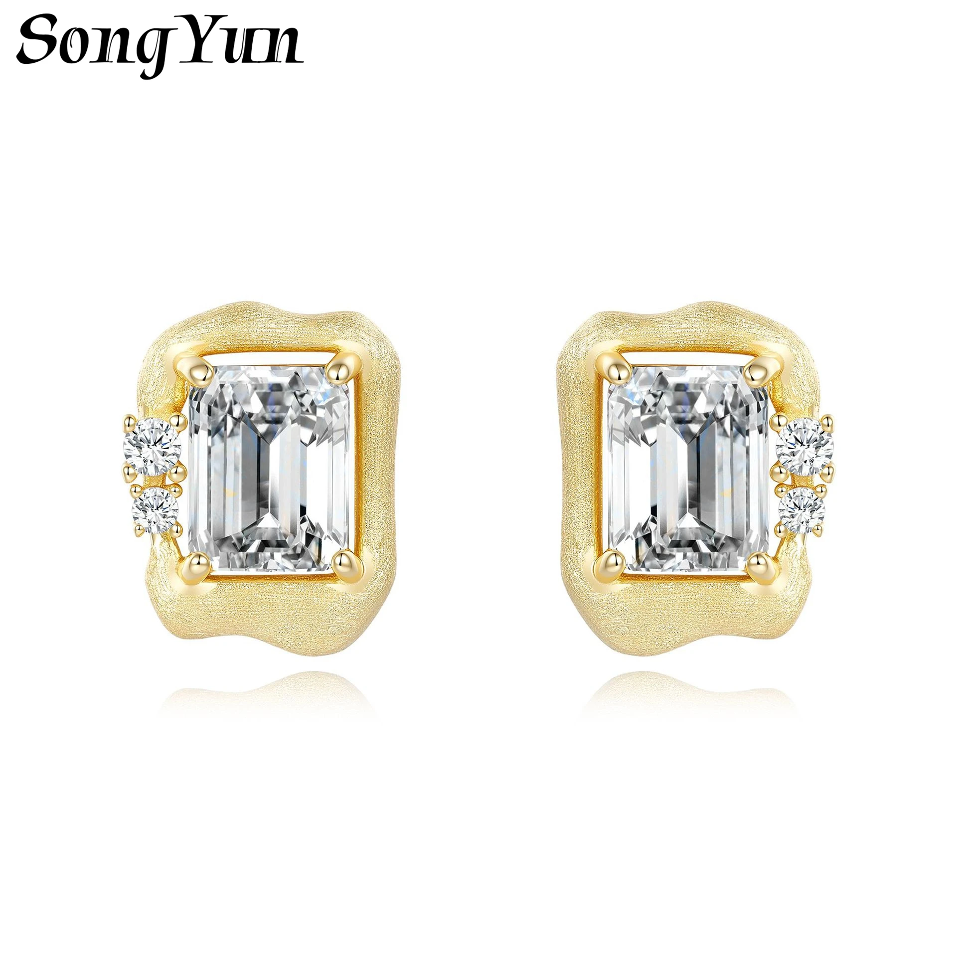 SongYun Jewelry 925 Sterling Silver Earring Moissanite D Color VVS1 Fine Vivid 925 Sterling Silver Earrings Diamond Accessories
SongYun Jewelry 925 Sterling Silver Earring Moissanite D Color VVS1 Fine Vivid 925 Sterling Silver Earrings Diamond Accessories