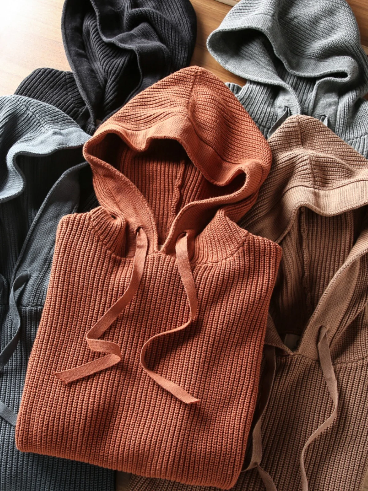 Autumn Winter New Sle Lazy Japanese Knitted Hoodie Men's Simple Casual Overhead Sweater Trendy Straight Tube Long Sve
Autumn Winter New Sle Lazy Japanese Knitted Hoodie Men's Simple Casual Overhead Sweater Trendy Straight Tube Long Sve