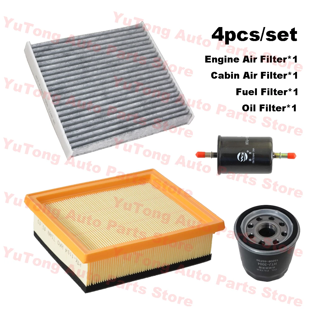 4pcs Filter Set For DONGFENG DFM A30 1.5T 2014-2019 2016/ AX3 1.6L 2018-2020 Engine Cabin AC Fresh Air Fuel Oil Filter Kit Parts
4pcs Filter Set For DONGFENG DFM A30 1.5T 2014-2019 2016/ AX3 1.6L 2018-2020 Engine Cabin AC Fresh Air Fuel Oil Filter Kit Parts