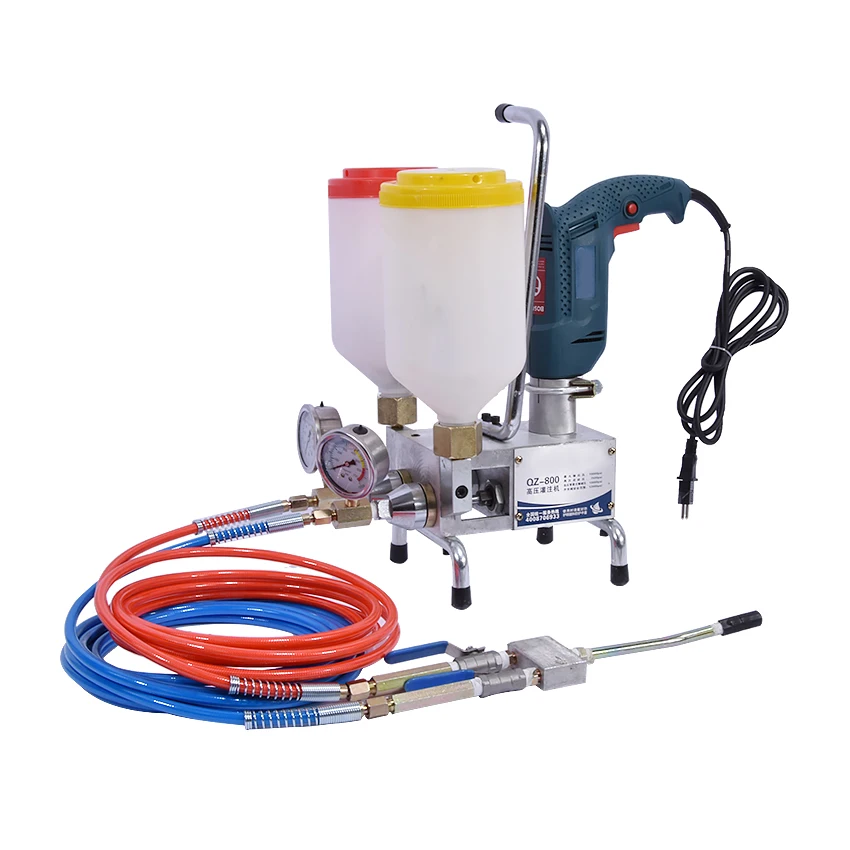 QZ-800 Double liquid high pressure grouting machine Grouting injection machine Dual Element Crack Injection PUMP for PU or Epoxy
QZ-800 Double liquid high pressure grouting machine Grouting injection machine Dual Element Crack Injection PUMP for PU or Epoxy