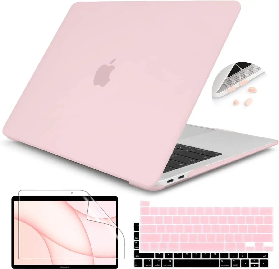 Frosted Hard Shell Case for MacBook Pro 13" 2016-2022 Touch Bar, with Keyboard Cover & Screen Protector, Chalk Pink
Frosted Hard Shell Case for MacBook Pro 13" 2016-2022 Touch Bar, with Keyboard Cover & Screen Protector, Chalk Pink