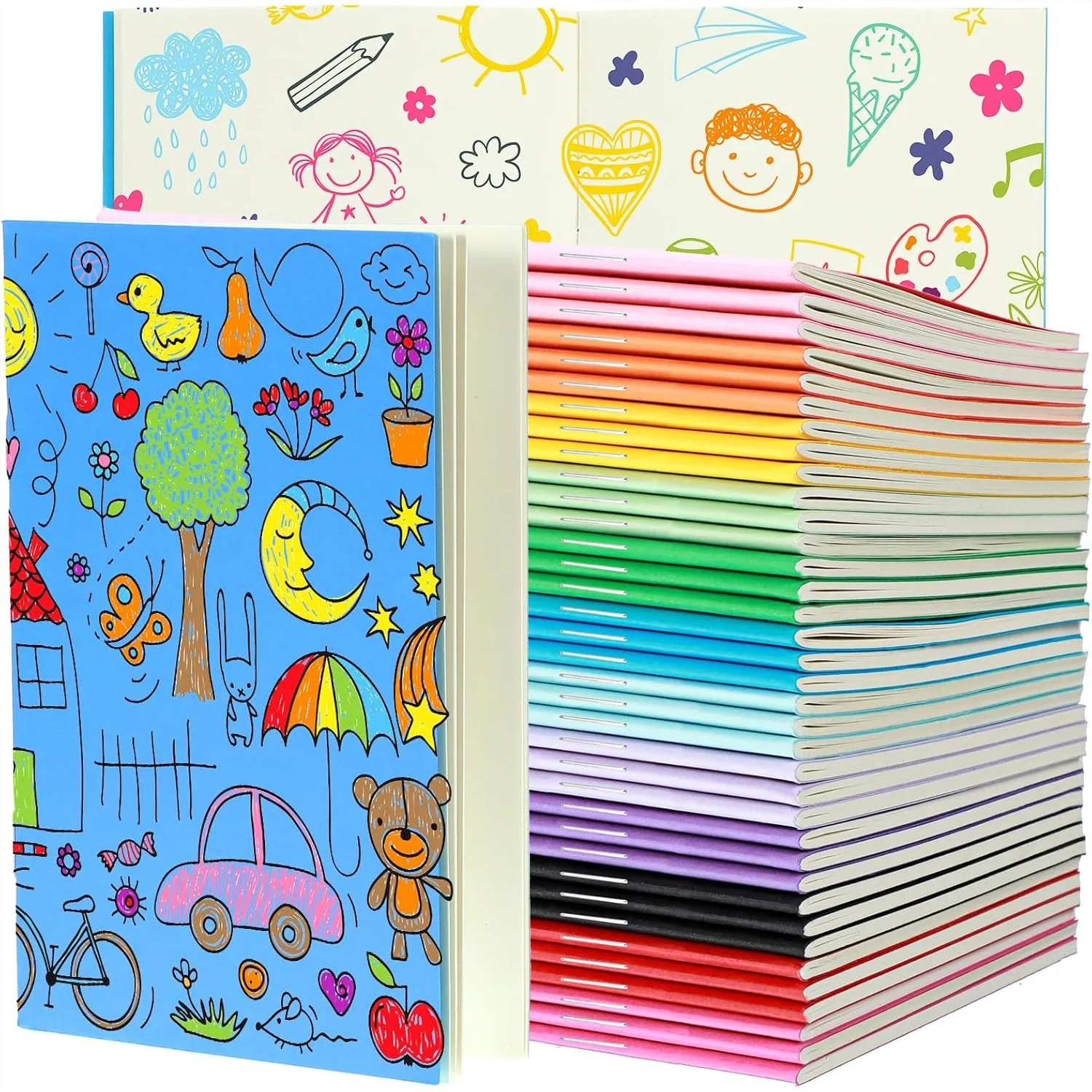 36 Pack Blank Books for Kids Drawing & Writing, 4x5.7 Inch Mini Notebooks Bulk, 48 Pages Colorful Unlined Travel Journals for
36 Pack Blank Books for Kids Drawing & Writing, 4x5.7 Inch Mini Notebooks Bulk, 48 Pages Colorful Unlined Travel Journals for