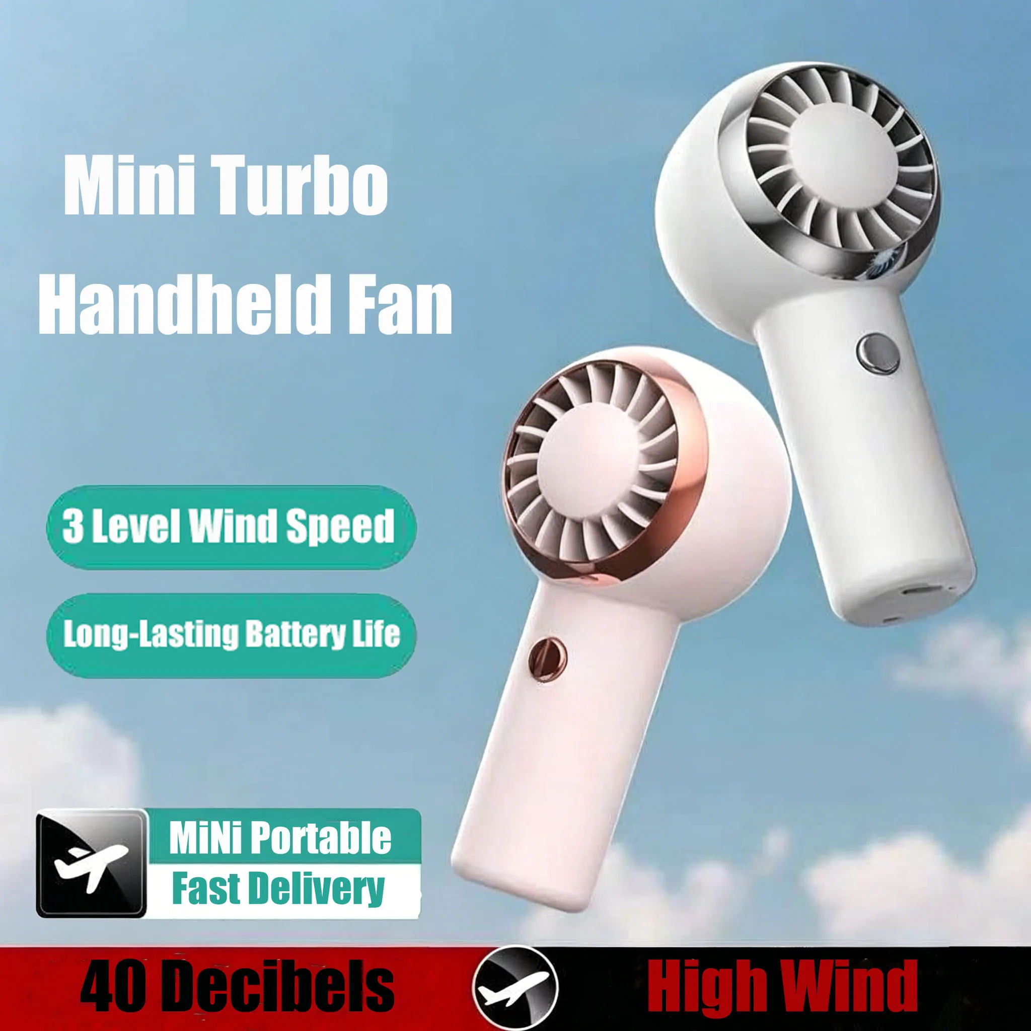 Ultra Light 60g Mini Turbine Fan Portable Handheld Fan Air Cooler 3-Speed Wind Rechargeable Travelling Shopping Camping Fan
Ultra Light 60g Mini Turbine Fan Portable Handheld Fan Air Cooler 3-Speed Wind Rechargeable Travelling Shopping Camping Fan
