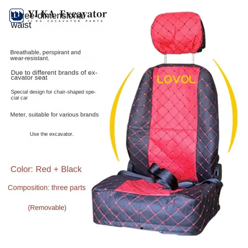 For Foton Lov-ol Excavator Seat Cover LOVOL60-7/65/80/85/150/200 Seat Cushion Accessories Seat Cover
For Foton Lov-ol Excavator Seat Cover LOVOL60-7/65/80/85/150/200 Seat Cushion Accessories Seat Cover