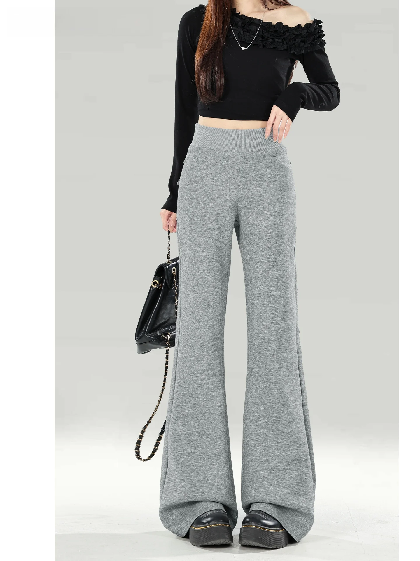 La Chapelle ey High Waist Micro Flared Pants Women's Casual Fce Lined Slimming Drape Yoga Pants Straight Leg Trousers
La Chapelle ey High Waist Micro Flared Pants Women's Casual Fce Lined Slimming Drape Yoga Pants Straight Leg Trousers