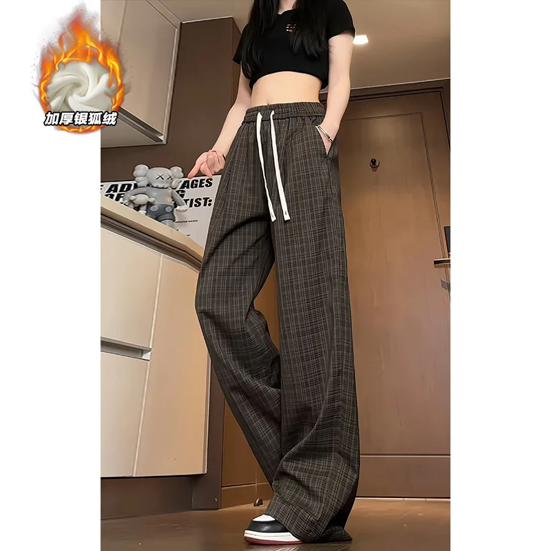 2025 Men's Brand Winter Thick Silver Fox Fleece Men's Loose Straight Plaid Wide Leg Pants, Hiking Pants, Casual Pants Light gray
2025 Men's Brand Winter Thick Silver Fox Fleece Men's Loose Straight Plaid Wide Leg Pants, Hiking Pants, Casual Pants Light gray