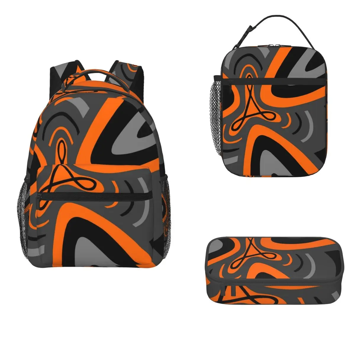 Hail Adobe - Orange, Grey, And Black Backpacks Boys Girls Bookbag Students Bags Kids Rucksack Lunch Bag Pen Bag Three-Piece Set
Hail Adobe - Orange, Grey, And Black Backpacks Boys Girls Bookbag Students Bags Kids Rucksack Lunch Bag Pen Bag Three-Piece Set