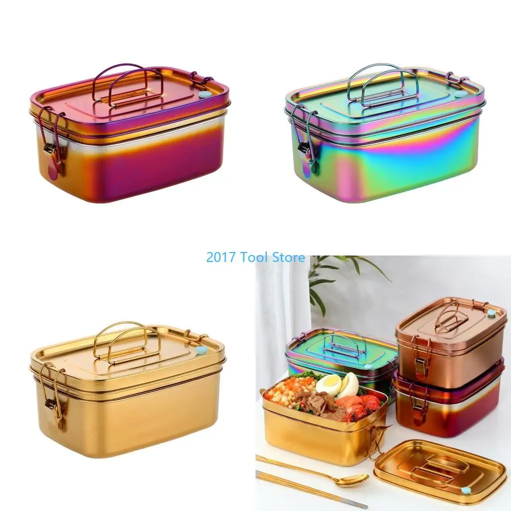 K92A Portable 1.5L Stainless Steel Lunch Box with Handle Double Layer Leakproof Sealed Bento for Case Container Storage
K92A Portable 1.5L Stainless Steel Lunch Box with Handle Double Layer Leakproof Sealed Bento for Case Container Storage