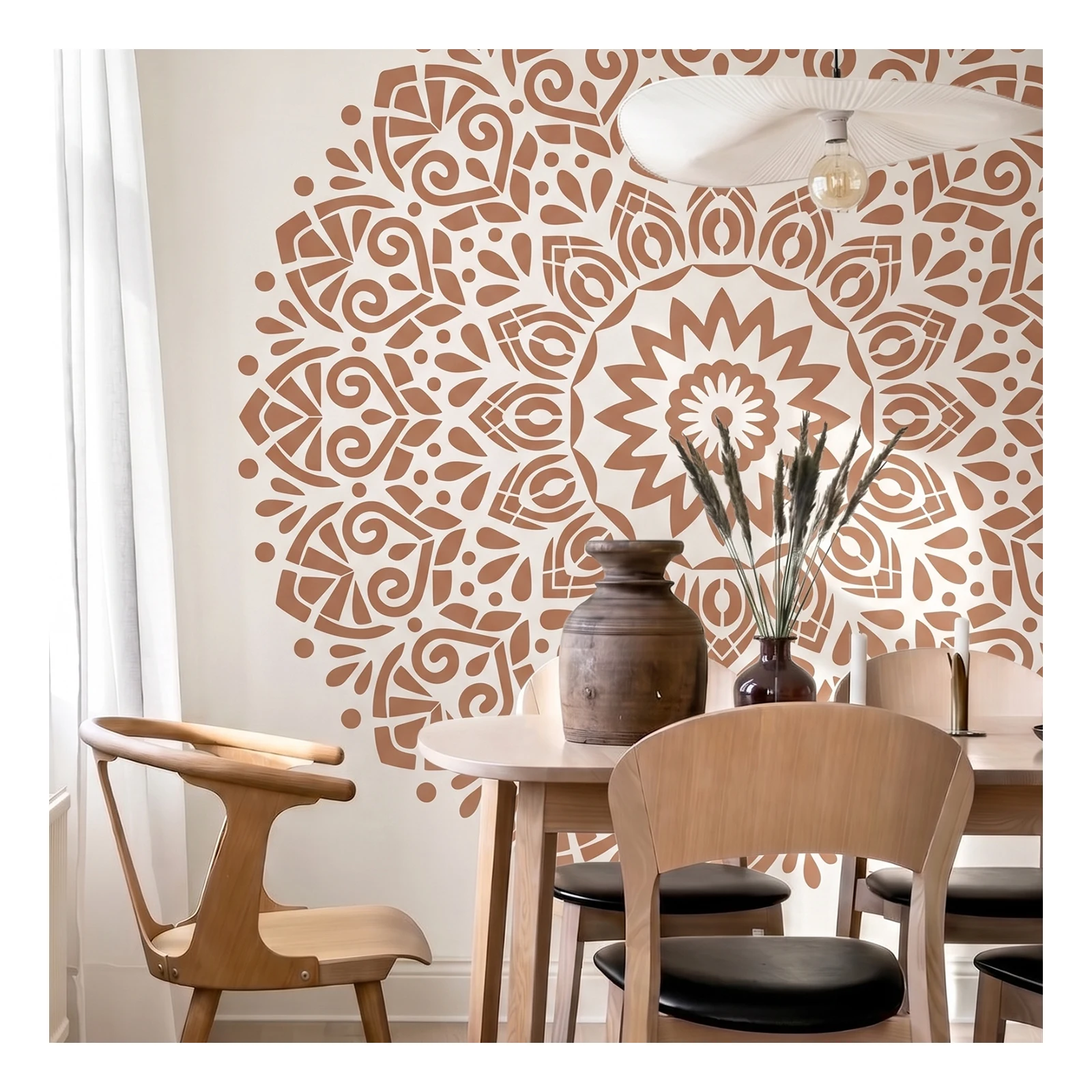 Wall Stencil For Plaster Decor Reusable DIY Template Furniture Painting Giant Mandala Huge Round Flower Traditional
Wall Stencil For Plaster Decor Reusable DIY Template Furniture Painting Giant Mandala Huge Round Flower Traditional