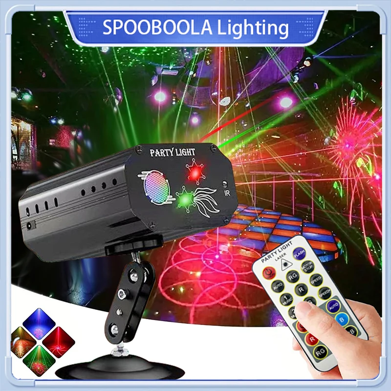 Mini Led Laser Lights 16 Patterns DJ Disco Party Light Red Green Stage Lighting Effect LED Club Lights with Remote Control
Mini Led Laser Lights 16 Patterns DJ Disco Party Light Red Green Stage Lighting Effect LED Club Lights with Remote Control