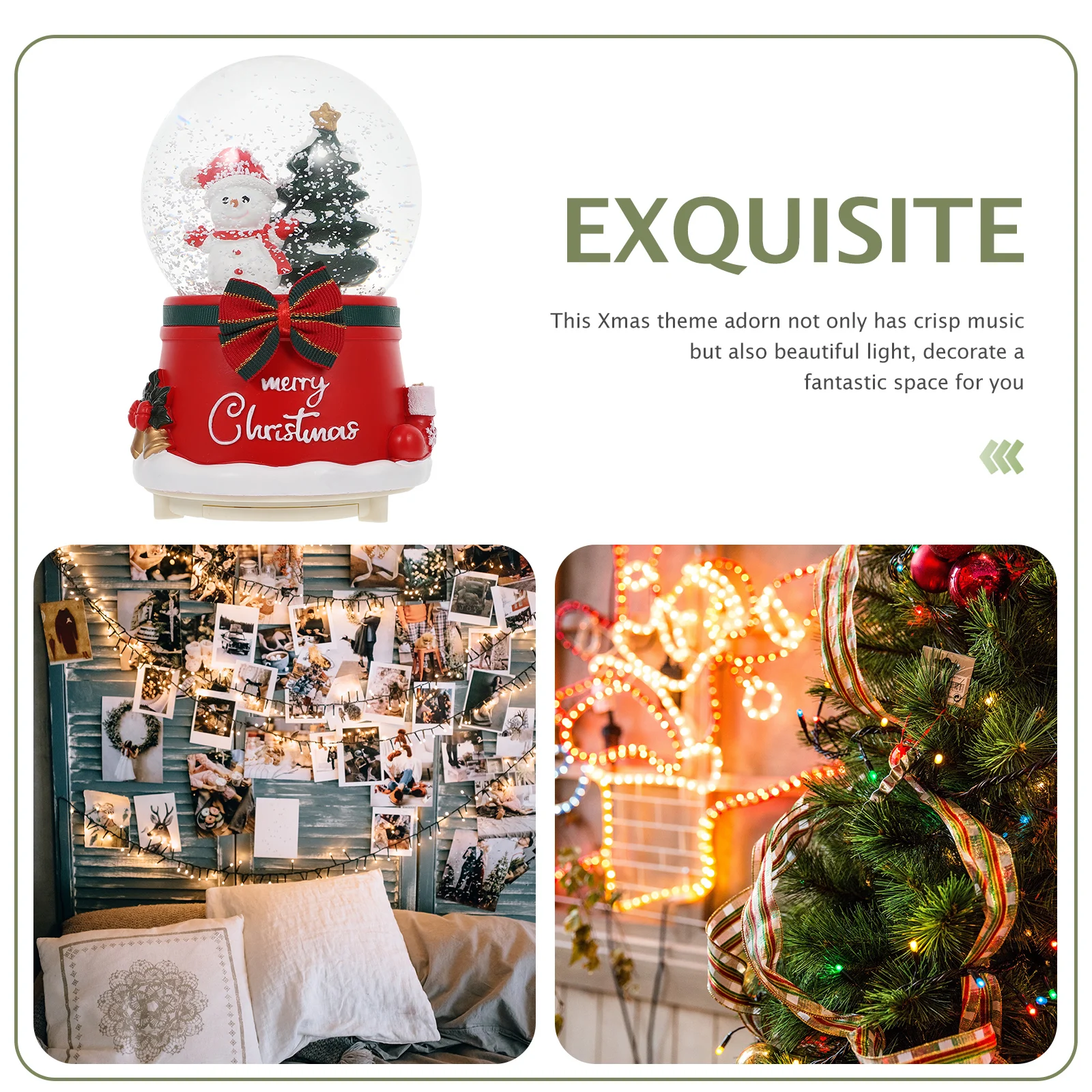 Music Box Christmas Musical Luminous Decorations Snow Globe Rotating Boxes Crystal Ball Flash
Music Box Christmas Musical Luminous Decorations Snow Globe Rotating Boxes Crystal Ball Flash