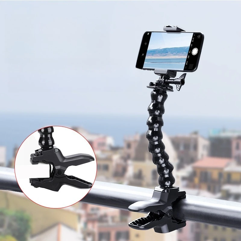 Snake tube sturdy and durable alloy material photography camera mobile phone holder
Snake tube sturdy and durable alloy material photography camera mobile phone holder