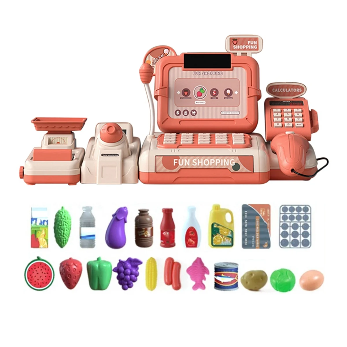 ABMW-Kids Cash Register Pretend Cash Register Pretend Play Calculating Kids Accessories Scanner &Sounds Light Cash Register,A
ABMW-Kids Cash Register Pretend Cash Register Pretend Play Calculating Kids Accessories Scanner &Sounds Light Cash Register,A