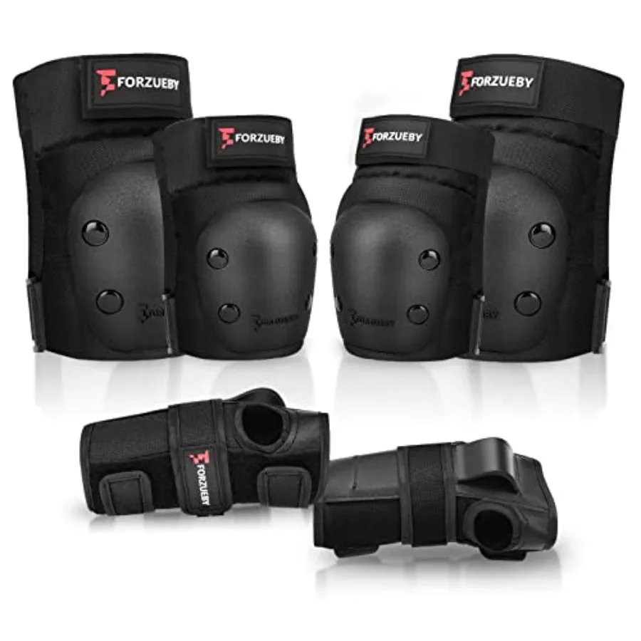Adult/ Knee Pads Elbow Pads Wrist Guards 6 in 1 Protective Gear Set for Inline Roller Skating Skateboarding Scooter BMX etc
Adult/ Knee Pads Elbow Pads Wrist Guards 6 in 1 Protective Gear Set for Inline Roller Skating Skateboarding Scooter BMX etc
