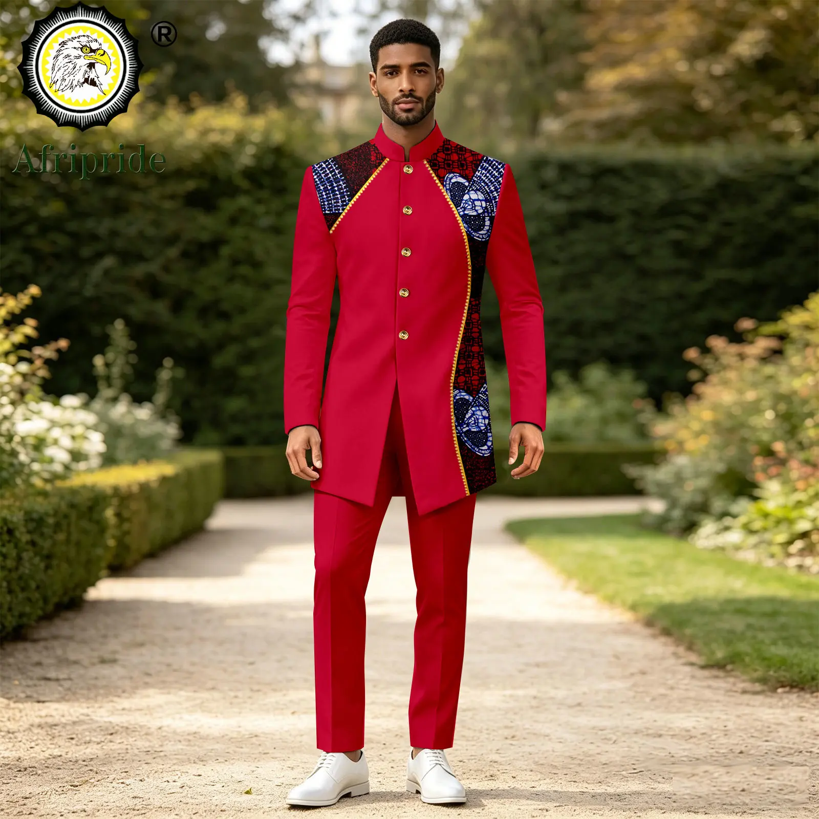 African Suits for Men Classic Single Breasted Print Blazer and Pant Set Dashiki Party Wedding Evening Slim Fit Outfits 2616086
African Suits for Men Classic Single Breasted Print Blazer and Pant Set Dashiki Party Wedding Evening Slim Fit Outfits 2616086