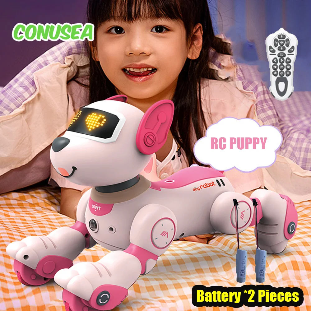 Girls Rc Robot Dog Intelligent Puppy Remote Control pets Programming Voice Interactive Children's Electronic smart robots toys
Girls Rc Robot Dog Intelligent Puppy Remote Control pets Programming Voice Interactive Children's Electronic smart robots toys