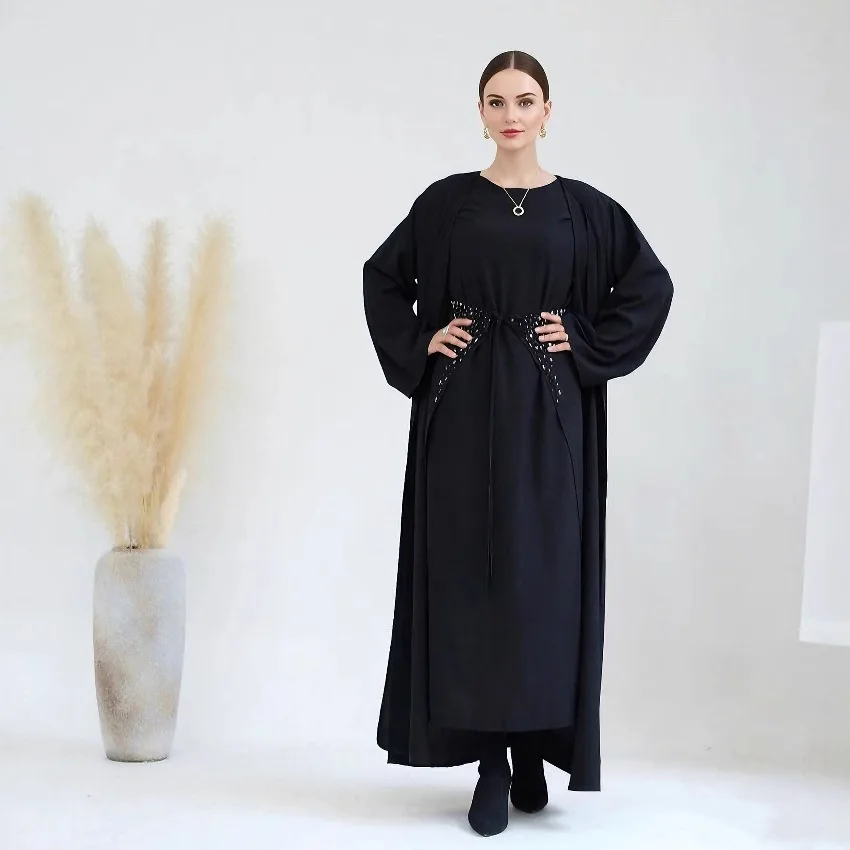Eid Muslim Women Hijab Dress Abaya Sets Dubai Kaftan Turkey Caftan Marocain Femme Robe Islam Jalabiya Femme Musulmane Ensembles
Eid Muslim Women Hijab Dress Abaya Sets Dubai Kaftan Turkey Caftan Marocain Femme Robe Islam Jalabiya Femme Musulmane Ensembles