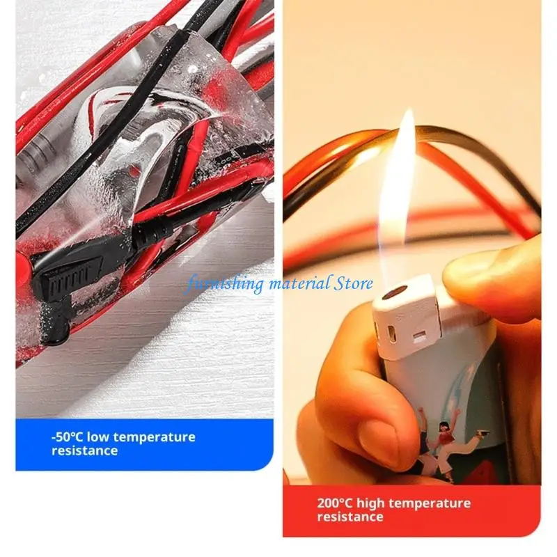 Y5GD Replacement Silicone Handle Multimeter Pen Frostproof Antislip Grip Test Probe
Y5GD Replacement Silicone Handle Multimeter Pen Frostproof Antislip Grip Test Probe