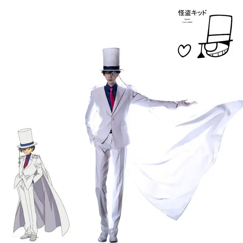 ss13Anime DETECTIVE CONAN 7/lot Magic Kaito Cosplay Costume Adult Kids The Phantom Thief Halloween Party Uniform Sets
ss13Anime DETECTIVE CONAN 7/lot Magic Kaito Cosplay Costume Adult Kids The Phantom Thief Halloween Party Uniform Sets