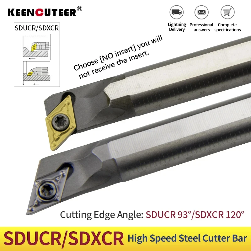 H10K-SDQCR/H10K-SDUCR/H12M-SDXCR07 HSS turning tool lathe boring bar small diameter deep hole boring cutter DCMT Carbide Insert
H10K-SDQCR/H10K-SDUCR/H12M-SDXCR07 HSS turning tool lathe boring bar small diameter deep hole boring cutter DCMT Carbide Insert