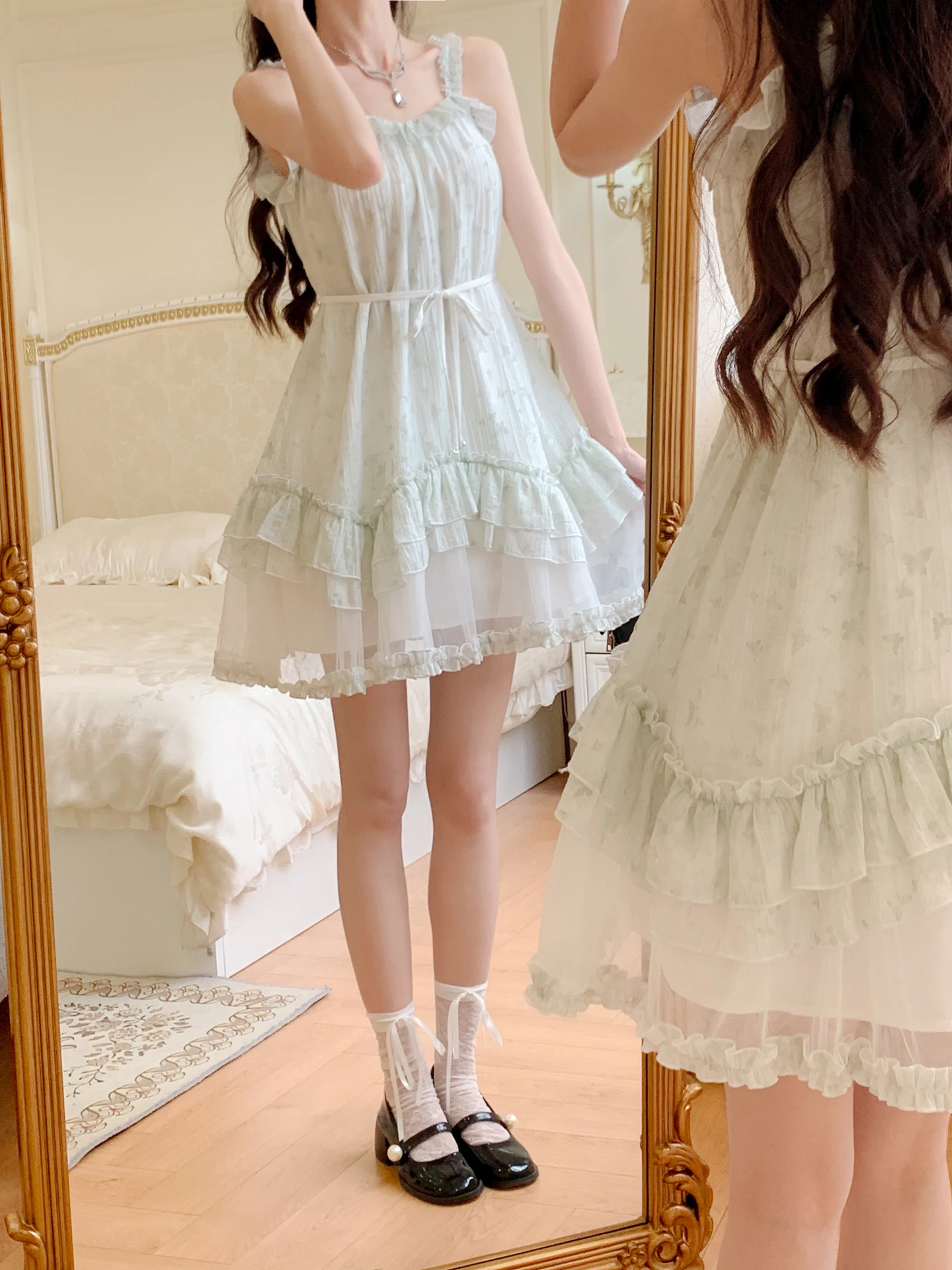 Floral Dream Korean Style Spliced Mesh Halter Dress Women Summer Moonlight Dress Small Size Sweet School Style Doub...
Floral Dream Korean Style Spliced Mesh Halter Dress Women Summer Moonlight Dress Small Size Sweet School Style Doub...