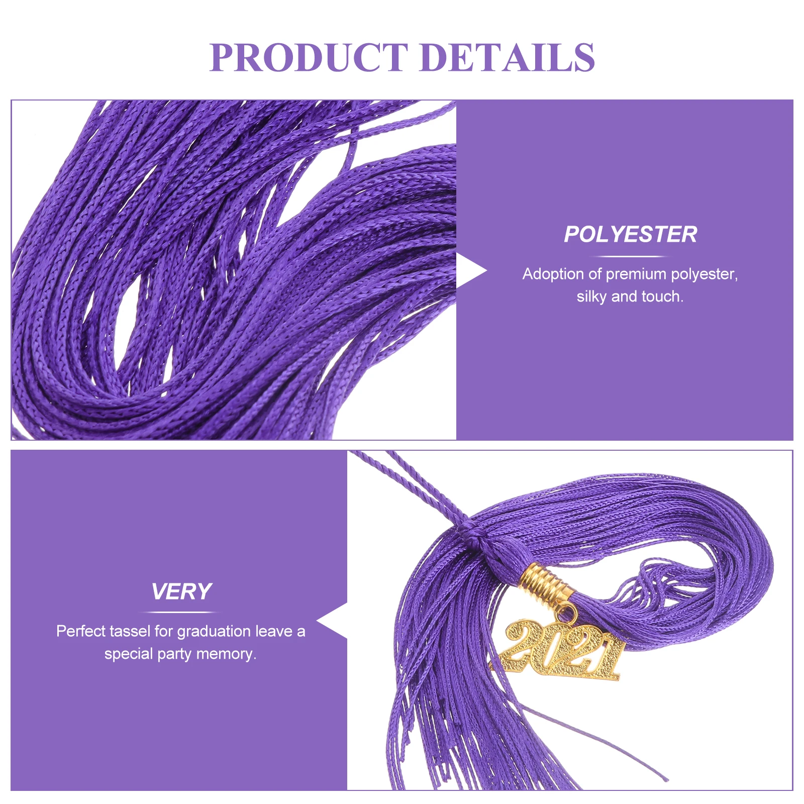 Graduation Tassels Premium Polyester Silky Academic Gown Decoration Graduation Ceremony Keepsake Party Souvenir Graduate Season
Graduation Tassels Premium Polyester Silky Academic Gown Decoration Graduation Ceremony Keepsake Party Souvenir Graduate Season