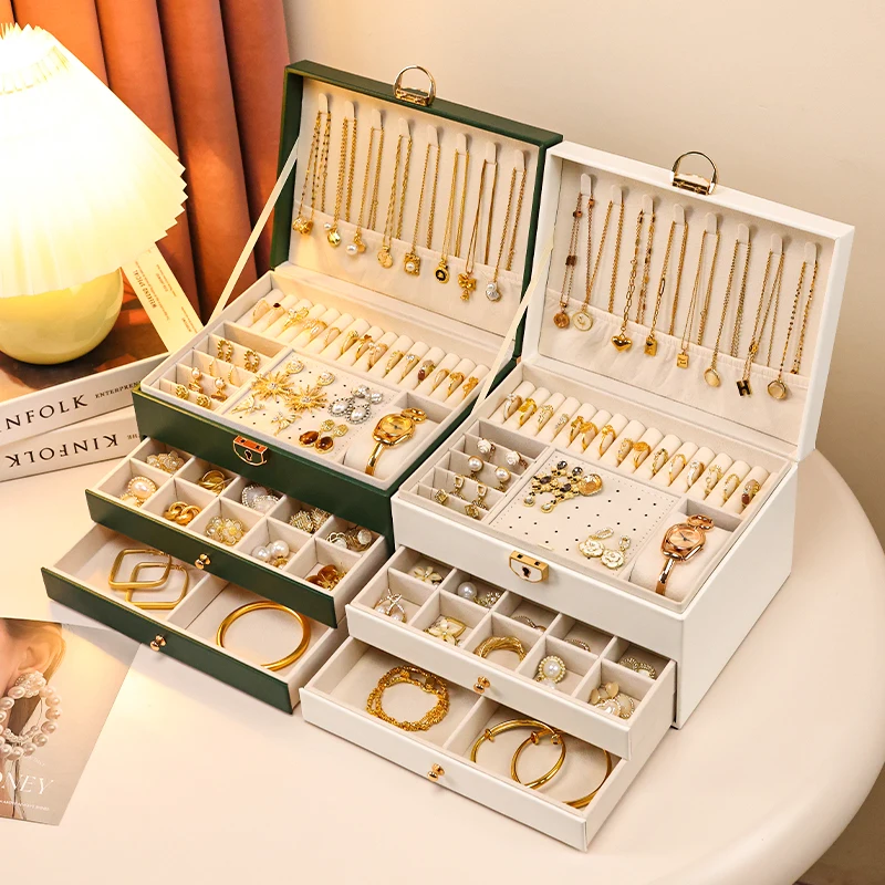 WELLZONE New Drawer-Style Ladies' Gift Storage Box With Makeup Mirror Jewelry Box Watch Home And Travel Organization Box
WELLZONE New Drawer-Style Ladies' Gift Storage Box With Makeup Mirror Jewelry Box Watch Home And Travel Organization Box