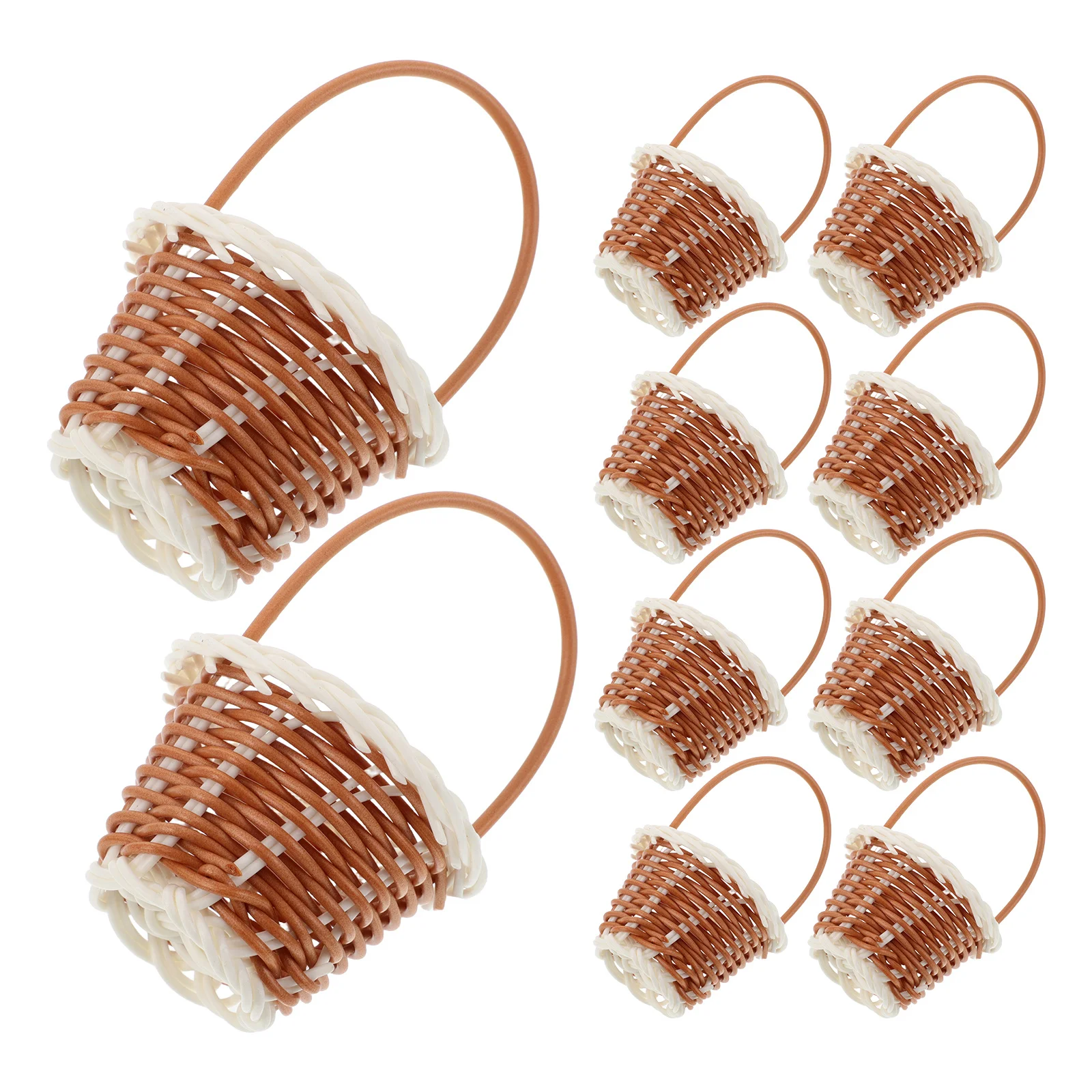 10pcs Wedding Flower Basket Handwoven Rustic Mini Baskets For Bridal Party Home Decor Fruit Display Portable Lightweight Storage 
10pcs Wedding Flower Basket Handwoven Rustic Mini Baskets For Bridal Party Home Decor Fruit Display Portable Lightweight Storage
