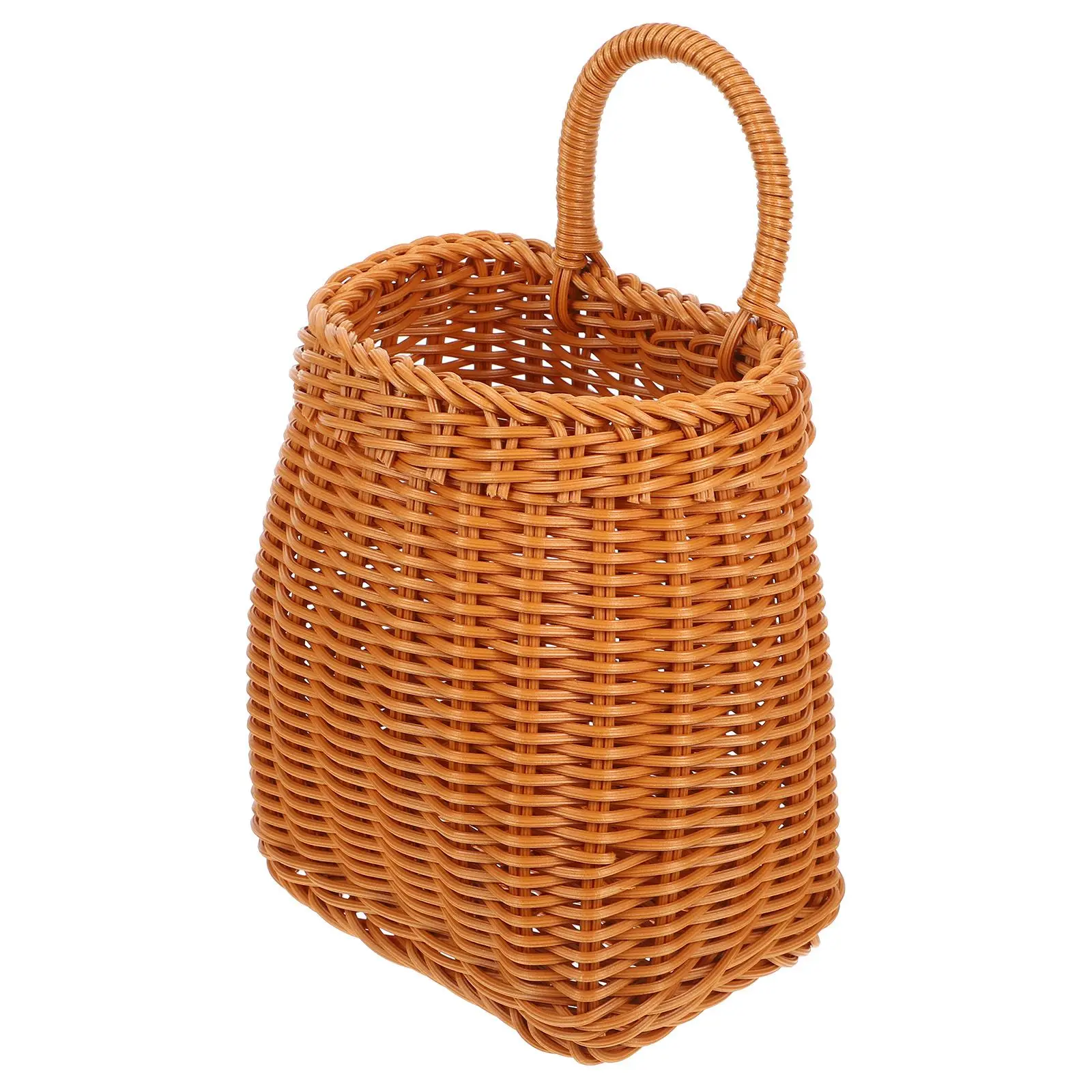 Imitation Rattan Woven Basket 15 5X11 5cm Premium Plastic Hanging Wall Storage Kitchen Garlic Organizer Faux Handwoven Flower
Imitation Rattan Woven Basket 15 5X11 5cm Premium Plastic Hanging Wall Storage Kitchen Garlic Organizer Faux Handwoven Flower