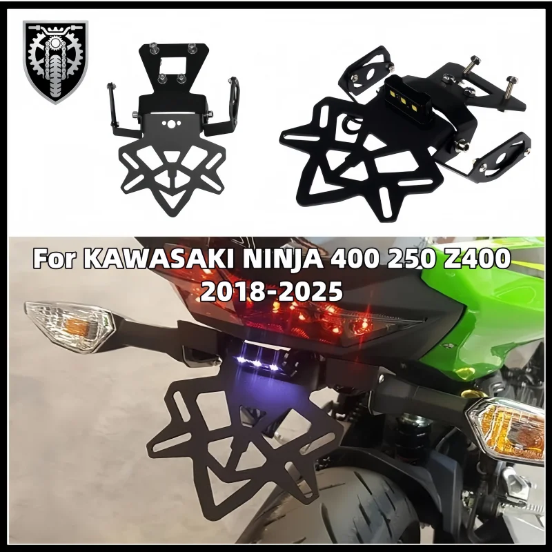 For KAWASAKI NINJA 400 250 Z400 2018-2023 2024 2025 Motorcycle License Plate Holder Fender Eliminator Tail Tidy Bracket With LED
For KAWASAKI NINJA 400 250 Z400 2018-2023 2024 2025 Motorcycle License Plate Holder Fender Eliminator Tail Tidy Bracket With LED