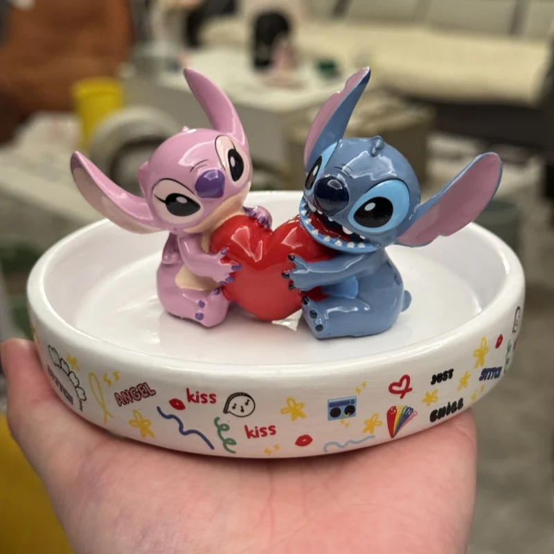 Disney New Hot Sales Stitch Angel Jewelry Plate Cute Cartoon Home Decoration Ornament Couple Ring Plate Ornament
Disney New Hot Sales Stitch Angel Jewelry Plate Cute Cartoon Home Decoration Ornament Couple Ring Plate Ornament