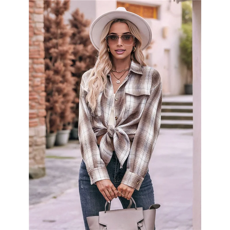 ASDS-Women's Flannel Plaid Button-Down Shirt Oversized Long Sleeve Short Sleeve Jacket Top
ASDS-Women's Flannel Plaid Button-Down Shirt Oversized Long Sleeve Short Sleeve Jacket Top