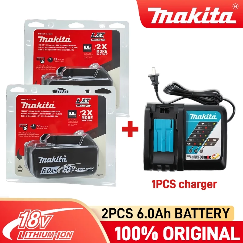 Original Makita Battery, 18V 6.0Ah Rechargeable, for Makita 18V Battery BL1830 BL1830B BL1840 BL1840B BL1850 BL1850B
Original Makita Battery, 18V 6.0Ah Rechargeable, for Makita 18V Battery BL1830 BL1830B BL1840 BL1840B BL1850 BL1850B